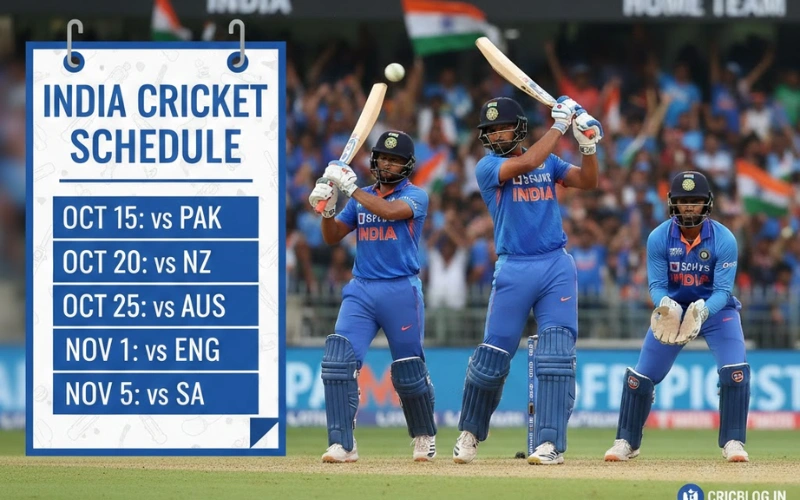 india cricket schedule​ at Betmygame featured image